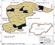 map of katsina state nigeria showing the selected locations for the study.png from katsina stet xxx
