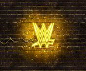 thumb2 wwe yellow logo 4k yellow brickwall world wrestling entertainment wwe logo.jpg from wwe gul