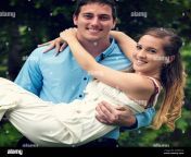 mackay queensland australia august 21 2019 newly married couple with husband carrying his wife both smiling and happy 2a99hyg.jpg from newly married couple husband and wife hot sex video