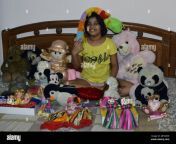 indian girl posing with her toys and smiling 2btme9e.jpg from indian girlfriend toys