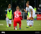 bielefeld germany 10th june 2020 football women dfb pokal semi finals arminia bielefeld vfl wolfsburg in the ediedien arena bielefelds sandra hausberger r talks to her teammates credit stuart franklingetty images europepooldpa important note the dfb prohibits the use of sequence images on the internet and in online media during the game including half time embargo period the dfb does not permit the publication and further use of the images on mobile devices especially mms and via dvb h and dmb until after the end of the gamedpaalamy live news 2byjwx3.jpg from football stadium women mms