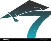 number 7 logo icon with graduation hat design vector 2gpjdc2.jpg from 7 class