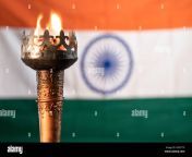 close up of burning flame on sports torch realy with indian as background 2g4t170.jpg from indian torch