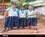three pretty young indian schoolgirls in school uniform pose for photograph kovalam kerala india 2g789xc.jpg from indian school dress pg big boob gi