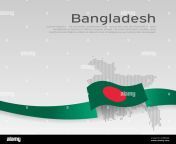 bangladesh flag mosaic map on white background wavy ribbon with the bangladeshi flag vector banner design bangladesh national poster cover for bu 2g8bw8r.jpg from bangladesh cover jpg