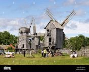 estonia travel tourists visiting the five wooden angla windmills angla windmill mount saaremaa island saaremaa estonia europe 2jgkbhc.jpg from မွနျ မာ မ လိး စုတျ ပု ံangla naika boble xxx photo
