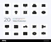 20 video production solid glyph icon pack like hd in filmmaking digital video broadcasting audio video projector projector 2m50dkt.jpg from የኢትዮጵያ ትልቅ ጀላ sex video com