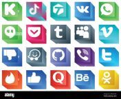 3d social media icons for prints 20 icons pack such as facebook video vk vimeo and tumblr icons minimalist and customizable 2mgaynf.jpg from gay vk dropb