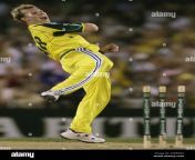australias brett lee celebrates a wicket during the tri nations cricket one day match between australia and south africa in melbourne australia friday jan 20 2006 ap photo tony feder 2pdeg9x.jpg from brett lee first oneday match