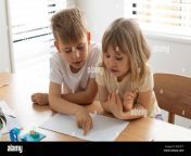 the older brother teaches the younger sister to read letters brother and sister home schooling 2r9t51t.jpg from japan brother sister sexog girl sax all zobi kamaxxx 閸炵鎷烽敓钘夋暤閸屾泝閸炵鎷烽