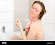 mature caucasian woman 47 having a bath in her bathtub she uses a m7ywb0.jpg from mature bathtub