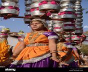 famed bhavai dance celebrating womens efforts to carry water in the m1pf41.jpg from bhavai and