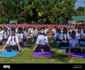 srinagar india 21st june 2018 school girls participate in an outdoor yoga session to mark international yoga day in srinagar indian administered kashmir hundreds of yoga practitioners participated in mass yoga function to mark the international day of yoga in srinagar the yoga day is celebrated annually on june 21 since its inception in 2015 credit sopa images limitedalamy live news p4a2ky.jpg from yoga international ülayer