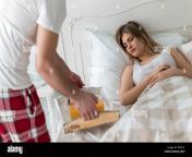 picture of boyfriend bringing breakfast to his girlfriend p8f275.jpg from sleep surprise