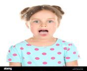 cute little girl showing tongue on white background t8f57n.jpg from little