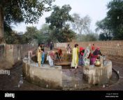 indian women taking water at the village well bharatpur india b8jncw.jpg from bharatpur distik rajasthan desi village sex