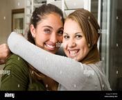hanging hang out together smiles smiling two happy teenage girls 16 bbf4g0.jpg from two 18 yea