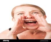 a young caucasian woman shouting yelling screaming c5nnep.jpg from screaming white wife