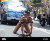 a male gay activist dressed in leather poses in doggy style position dbc1cw.jpg from gay doggy