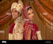 portrait of newly married indian couple d1wj77.jpg from new married couple sugra