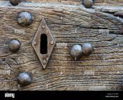 ancient door lock keyhole and rivet e61645.jpg from keyhole and