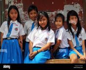 group portrait of uniformed school girls fdf6h4.jpg from indo schoolgirl