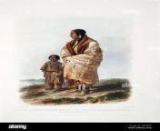 a painting of an assiniboine native american dakota mother and child gmhbxf.jpg from garasiya tribe sex