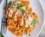 grilled chicken roasted red pepper pasta 7 768x548.jpg from black meat white treats 3gp