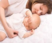 sleeping on bed with baby.jpg from sleep mom share bed son sex vedio