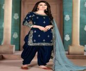 designer salwar kameez resham art silk in navy blue 151871 1000x1375.jpg from silky reshami salwar