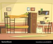 cartoon student dormitory room interior vector 20398761.jpg from dormitory jpg