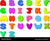 funny cartoon font letters from a to z vector 558720.jpg from atoz cartoon