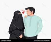 a muslim couple in love niqab woman falling vector 30388085.jpg from hijab fuck virgin muslim couple video sri lanka srilankan