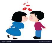 cute kissing couple vector 298111.jpg from cute kissin