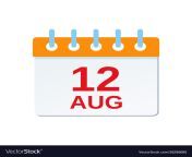 12 august calendar icon canada day vector 26296606.jpg from 12 august