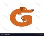 letter g is dog pet font dachshund alphabet vector 23783131.jpg from dogi g
