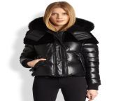 burberry brit jet black furtrim leather puffer jacket product 1 13920341 479930067 jpeg from leather puffer jackets