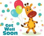 cute giraffe cartoon character holding balloons get well soon wo 54803.jpg from 54803 jpg
