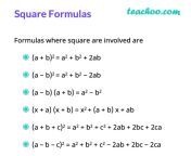 formulas involving square algebra formulas teachoo.jpg from à¤¸à¥ à¤•à¥‚à¤² à¤®à¥‡à¤