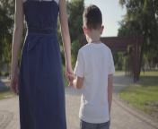 videoblocks older sister walking with younger brother holding hands in the summer park leisure outdoors friendly relations between siblings back view r1tamthgh thumbnail 1080 01.png from walking step brother sister fu