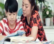 videoblocks serious asian mother with son doing homework in the living room mom teaches son how to genius sxljshzopz thumbnail 1080 01.png from small son withe sex com gals mms