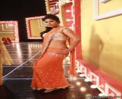 c1fa6 anjali hot cleavage and navel photos in saree in madha gaja raja movie 2.jpg from raja movie cleavage