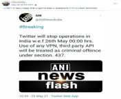 ani tweet about twitter suspends its operations in india claim.jpg from ani tweet about twitter suspends its operations in india thumbnail jpg