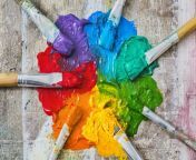 brushes and oil paint messy spectrum of colours 505898481 5a9dfdcbc06471003745a275.jpg from pintig